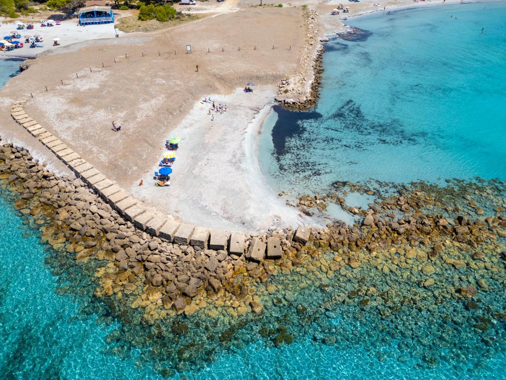 Rustico Porto Pino 30 Mt Dalla Spiaggia Luaran gambar