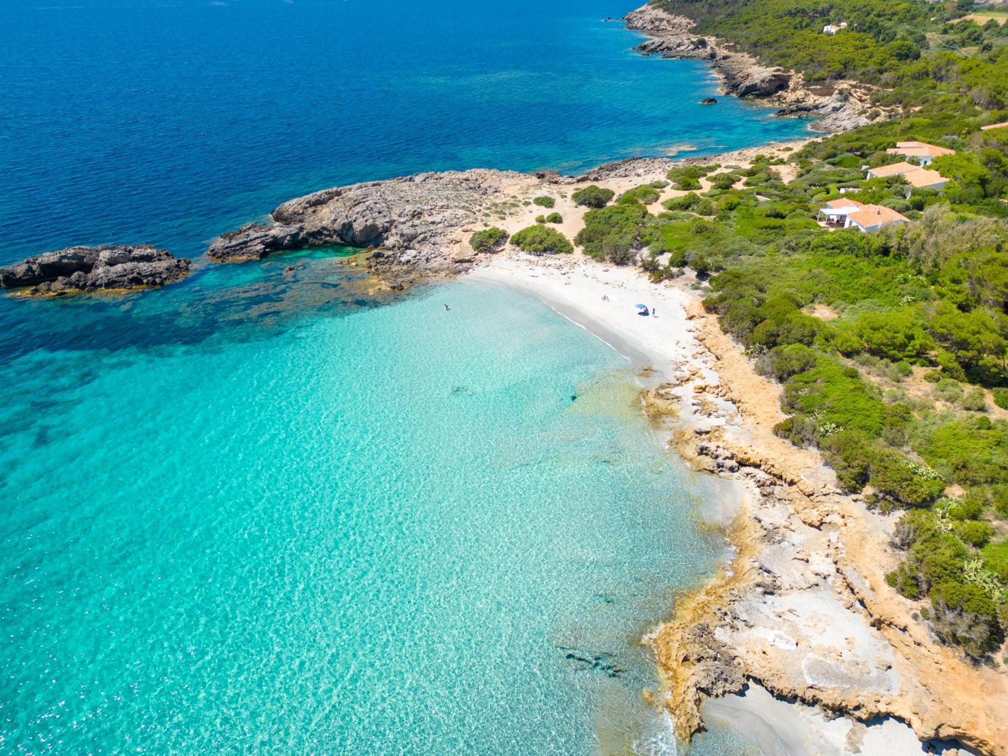 Rustico Porto Pino 30 Mt Dalla Spiaggia Luaran gambar